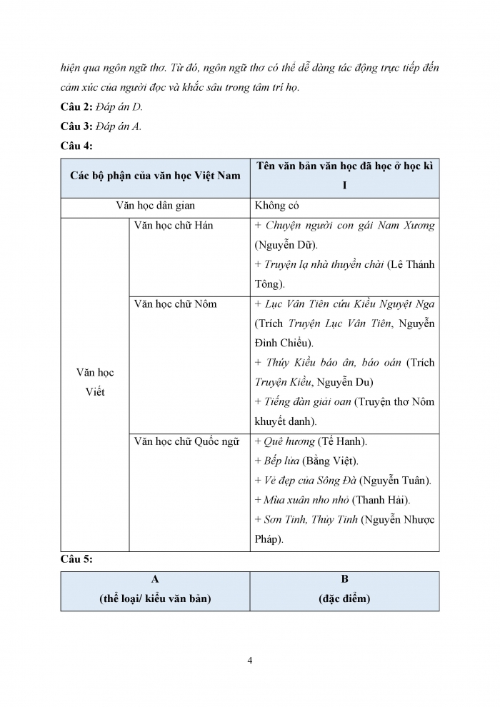 Giáo án và PPT Ngữ văn 9 chân trời bài Ôn tập cuối học kì I