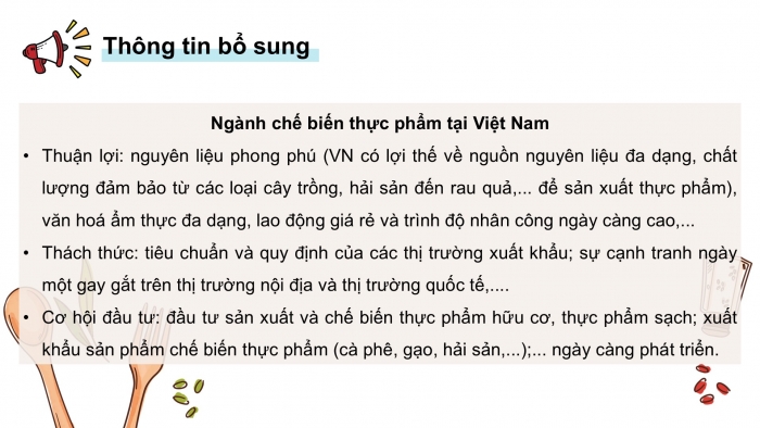 Giáo án điện tử Công nghệ 9 Chế biến thực phẩm Kết nối Bài 3: Một số ngành nghề liên quan đến chế biến thực phẩm