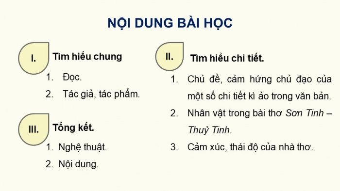 Giáo án điện tử Ngữ văn 9 chân trời Bài 4: Sơn Tinh, Thủy Tinh (Nguyễn Nhược Pháp)