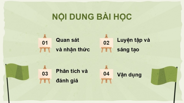 Giáo án điện tử Mĩ thuật 9 chân trời bản 2 Bài 7: Hình tượng bộ đội trong sáng tạo mĩ thuật