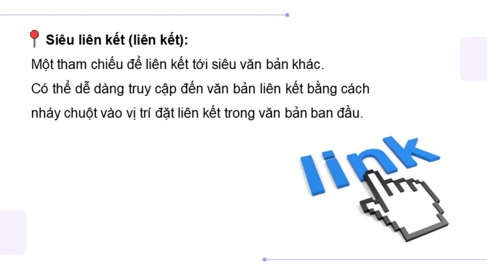 Giáo án điện tử Tin học ứng dụng 12 kết nối Bài 10: Tạo liên kết