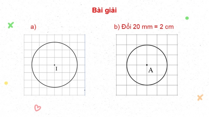 Giáo án PPT dạy thêm Toán 5 Chân trời bài 47: Đường tròn, hình tròn