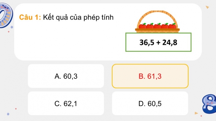 Giáo án PPT dạy thêm Toán 5 Chân trời bài 53: Ôn tập các phép tính với số thập phân