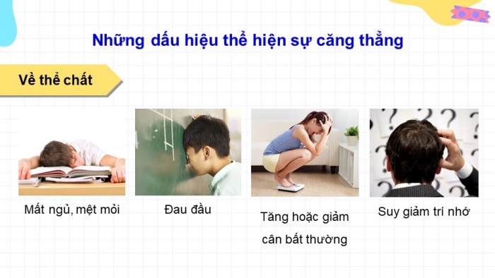 Giáo án điện tử Hoạt động trải nghiệm 9 cánh diều Chủ đề 3 - Hoạt động giáo dục 1: Ứng phó với căng thẳng