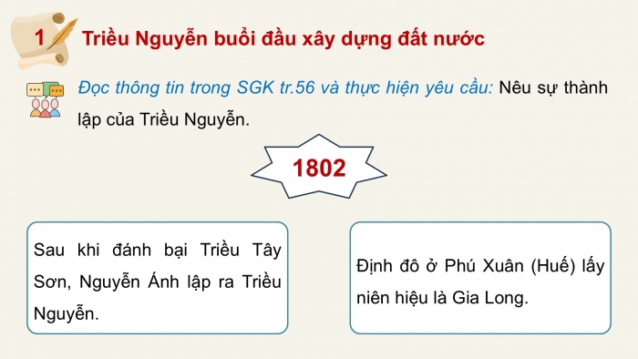 Giáo án điện tử Lịch sử và Địa lí 5 kết nối Bài 13: Triều Nguyễn