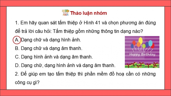 Giáo án điện tử Tin học 5 kết nối Bài 8A: Làm quen với phần mềm đồ họa