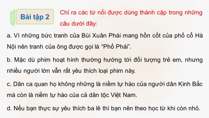 Giáo án điện tử Tiếng Việt 5 kết nối Bài 29: Kết từ