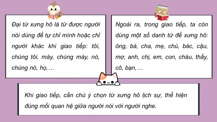 Giáo án điện tử Tiếng Việt 5 chân trời Bài 3: Đại từ xưng hô