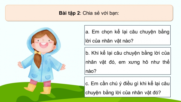 Giáo án điện tử Tiếng Việt 5 chân trời Bài 2: Luyện tập tìm ý, lập dàn ý cho bài văn kể chuyện sáng tạo (tiếp theo)