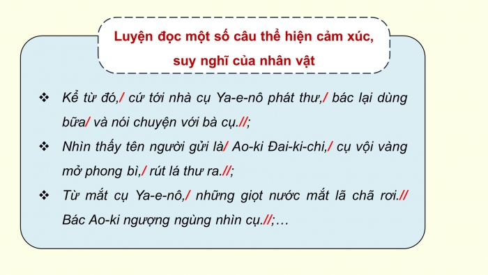 Giáo án điện tử Tiếng Việt 5 chân trời Bài 5: Những lá thư