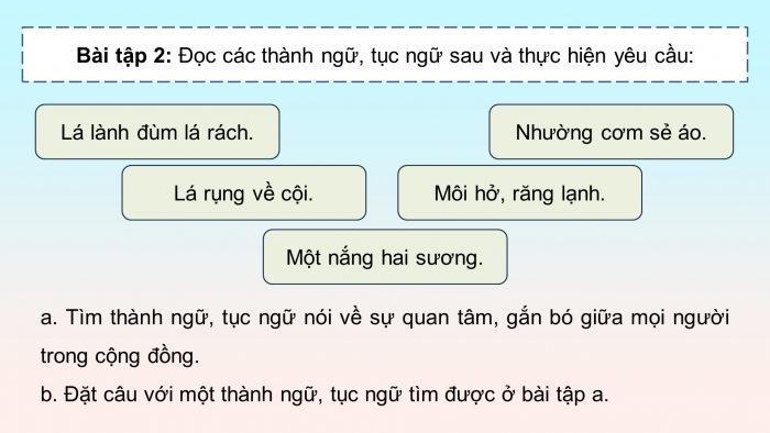 Giáo án điện tử Tiếng Việt 5 chân trời Bài 8: Mở rộng vốn từ Cộng đồng