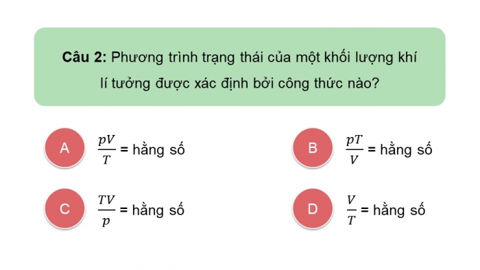 Giáo án điện tử Vật lí 12 chân trời Bài Ôn tập chương 2