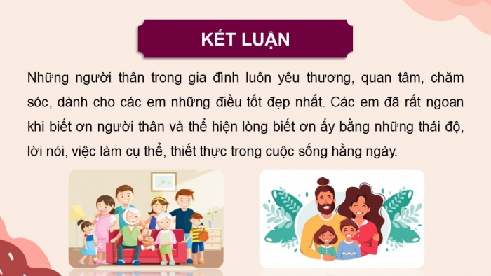 Giáo án điện tử Hoạt động trải nghiệm 5 kết nối Chủ đề Gia đình đầm ấm - Tuần 18