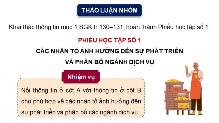 Giáo án điện tử Địa lí 9 cánh diều Bài 8: Dịch vụ