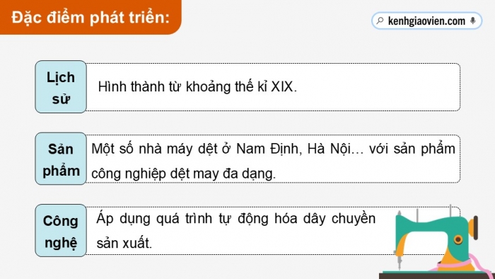 Giáo án điện tử Địa lí 12 chân trời Bài 17: Một số ngành công nghiệp (P2)