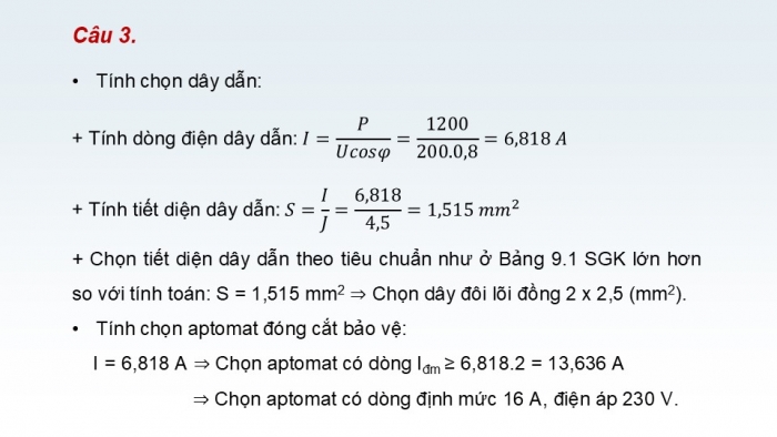 Giáo án điện tử Công nghệ 12 Điện - Điện tử Cánh diều Bài Ôn tập chủ đề 3