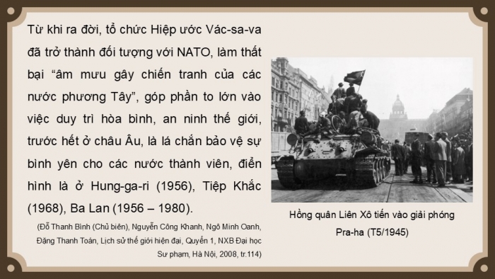 Giáo án điện tử Lịch sử 9 chân trời Bài 10: Liên Xô và các nước Đông Âu từ năm 1945 đến năm 1991 (P2)