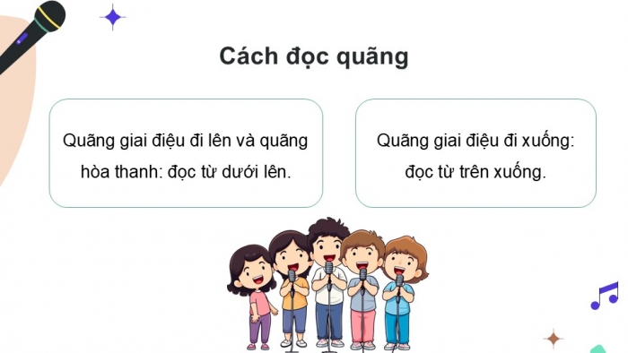 Giáo án điện tử Âm nhạc 9 chân trời Bài 7: Lí thuyết âm nhạc Sơ lược về quãng, Đọc nhạc Bài đọc nhạc số 3