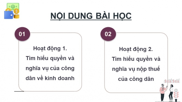 Giáo án điện tử Kinh tế pháp luật 12 chân trời Bài 8: Quyền và nghĩa vụ của công dân về kinh doanh và nộp thuế