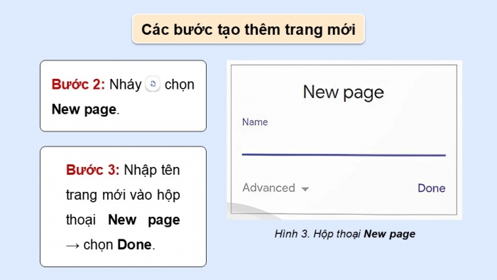 Giáo án điện tử Tin học ứng dụng 12 chân trời Bài E2: Tạo, hiệu chỉnh trang web và thiết kế thanh điều hướng