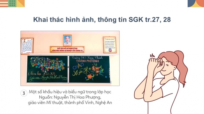 Giáo án điện tử Mĩ thuật 9 cánh diều Bài 7: Thiết kế khẩu hiệu, biểu ngữ