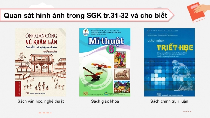 Giáo án điện tử Mĩ thuật 9 cánh diều Bài 8: Thiết kế bìa sách