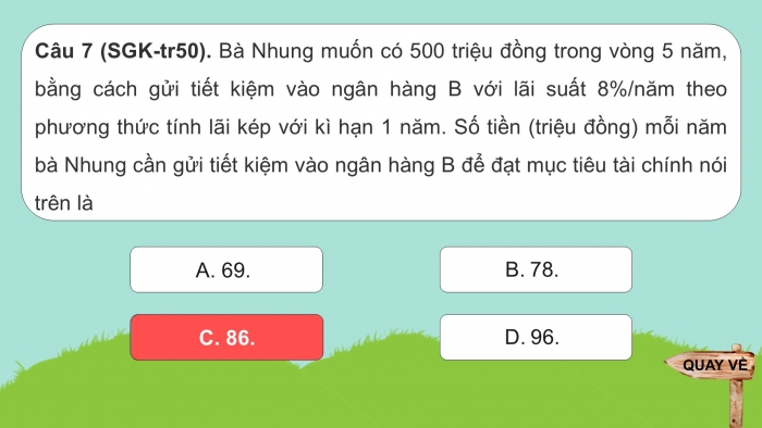 Giáo án điện tử chuyên đề Toán 12 chân trời Bài tập cuối CĐ 2