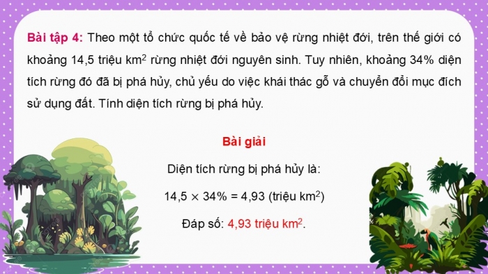 Giáo án điện tử Toán 5 cánh diều Bài 43: Luyện tập chung