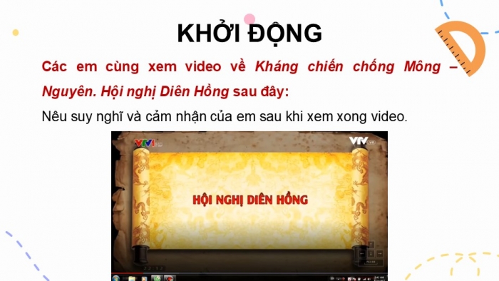 Giáo án điện tử Tiếng Việt 5 cánh diều Bài 7: Hội nghị Diên Hồng