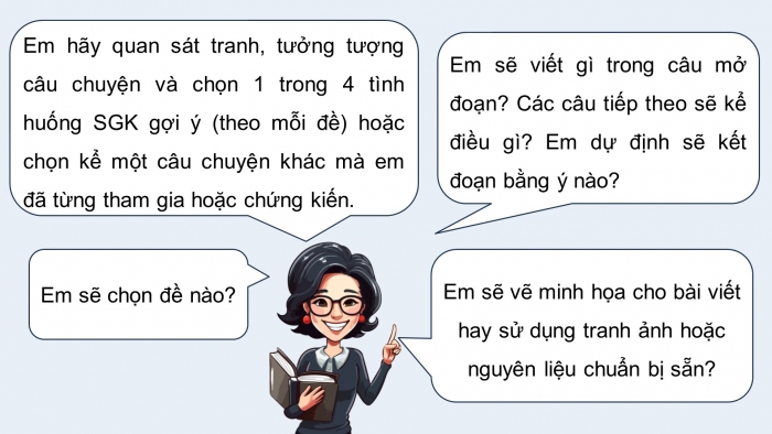 Giáo án điện tử Tiếng Việt 5 cánh diều Bài 9: Chung tay vì cuộc sống yên bình; Sang đường