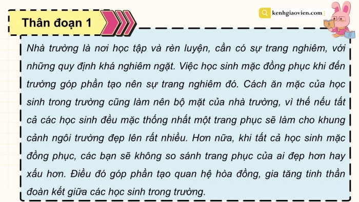 Giáo án điện tử Tiếng Việt 5 cánh diều Bài 8: Luyện tập viết đoạn văn nêu ý kiến về một hiện tượng xã hội (Viết thân đoạn)