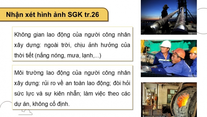 Giáo án điện tử Mĩ thuật 9 chân trời bản 2 Bài 6: Vẻ đẹp của người công nhân xây dựng