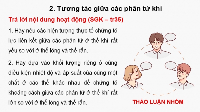 Giáo án điện tử Vật lí 12 kết nối Bài 8: Mô hình động học phân tử chất khí