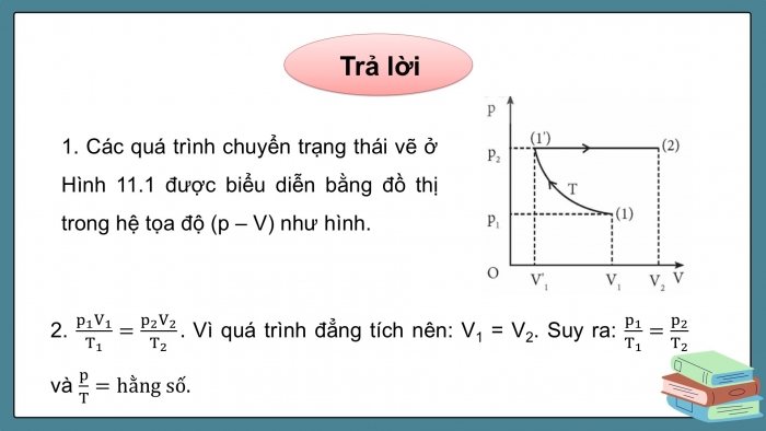 Giáo án điện tử Vật lí 12 kết nối Bài 11: Phương trình trạng thái của khí lí tưởng