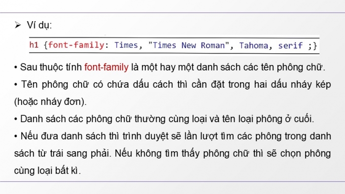 Giáo án điện tử Tin học ứng dụng 12 kết nối Bài 14: Định dạng văn bản bằng CSS