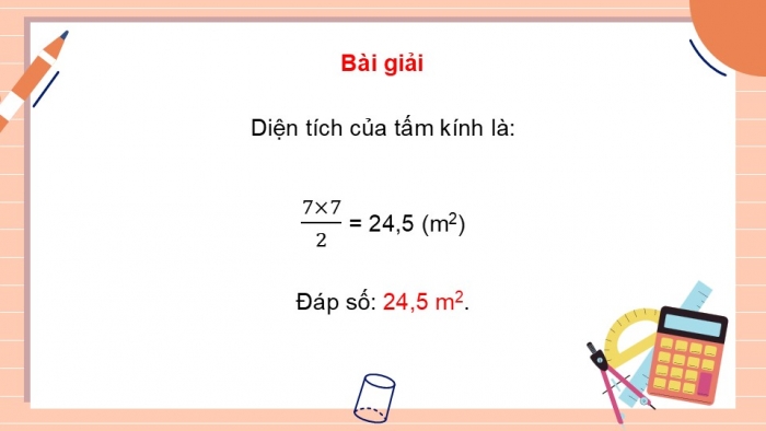 Giáo án PPT dạy thêm Toán 5 Chân trời bài 44: Diện tích hình tam giác