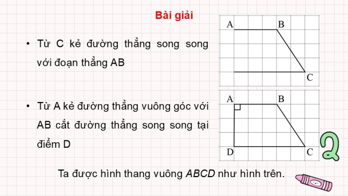 Giáo án PPT dạy thêm Toán 5 Chân trời bài 45: Hình thang