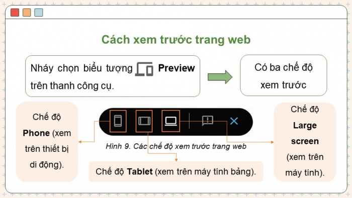 Giáo án điện tử Tin học ứng dụng 12 chân trời Bài E1: Tạo trang web, thiết lập giao diện và xem trước trang web (P2)