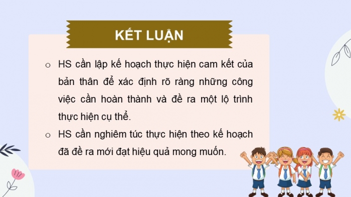 Giáo án điện tử Hoạt động trải nghiệm 12 cánh diều Chủ đề 3: Làm chủ bản thân và sống có trách nhiệm (P3)