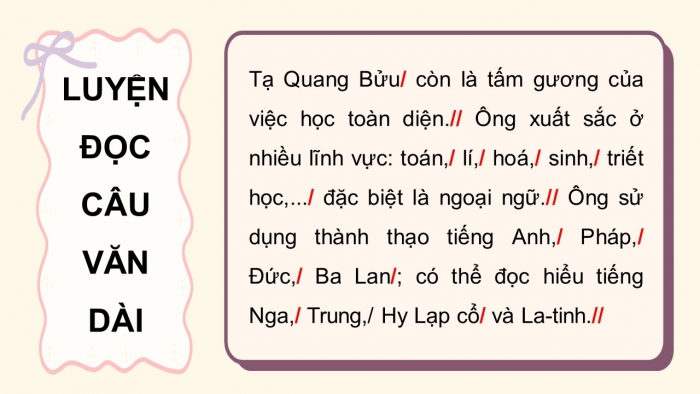 Giáo án điện tử Tiếng Việt 5 kết nối Bài 18: Tấm gương tự học