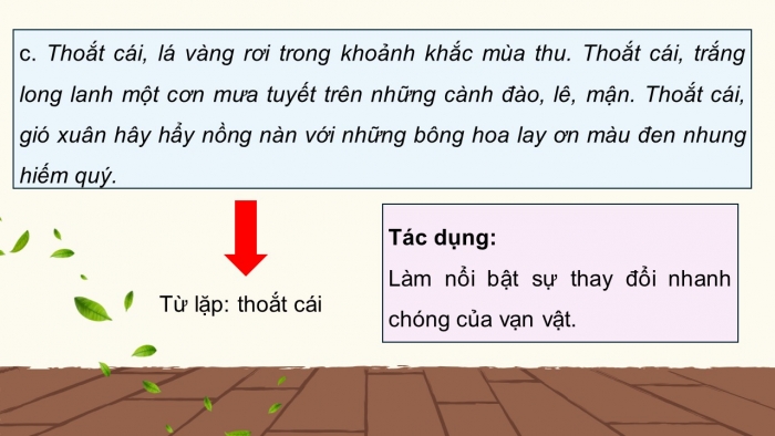 Giáo án điện tử Tiếng Việt 5 kết nối Bài 27: Luyện tập về điệp từ, điệp ngữ