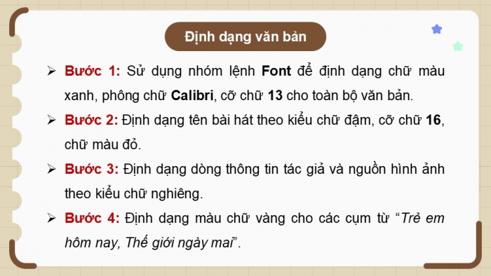 Giáo án điện tử Tin học 5 kết nối Bài 7: Thực hành soạn thảo văn bản