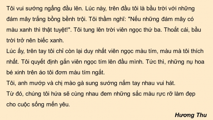 Giáo án điện tử Tiếng Việt 5 chân trời Bài 1: Bài văn kể chuyện sáng tạo (tiếp theo)