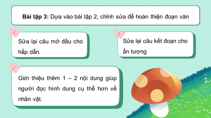 Giáo án điện tử Tiếng Việt 5 chân trời Bài 8: Viết đoạn văn giới thiệu nhân vật trong phim hoạt hình