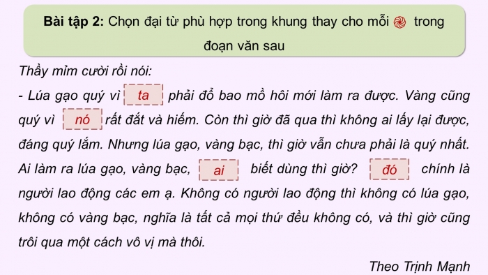 Giáo án điện tử Tiếng Việt 5 chân trời Bài Ôn tập cuối học kì I (Tiết 3)