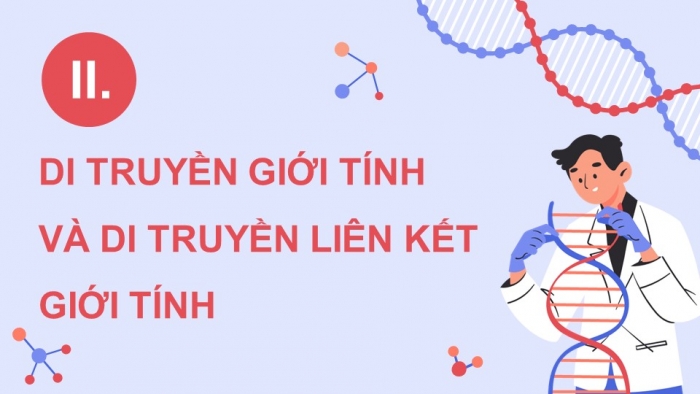 Giáo án điện tử Sinh học 12 cánh diều Bài 8: Di truyền liên kết giới tính, liên kết gene và hoán vị gene