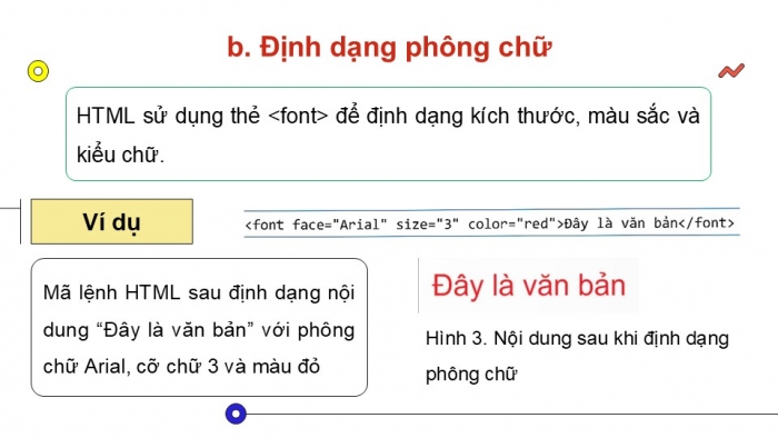 Giáo án điện tử Khoa học máy tính 12 chân trời Bài F2: Tạo và định dạng trang web với các thẻ HTML