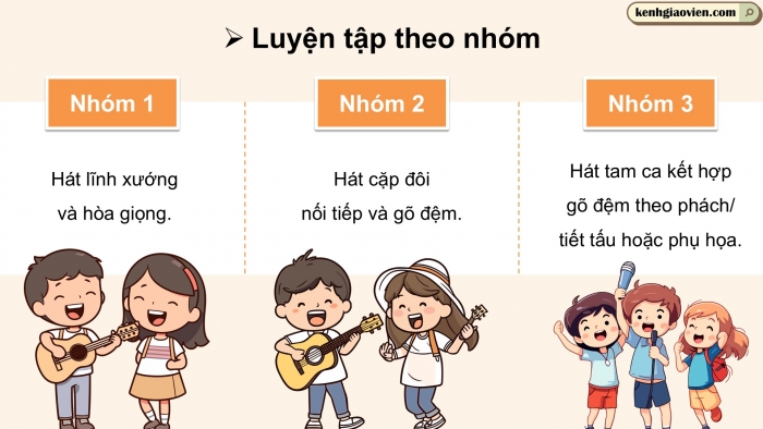 Giáo án điện tử Âm nhạc 5 kết nối Tiết 12: Tổ chức hoạt động Vận dụng – Sáng tạo