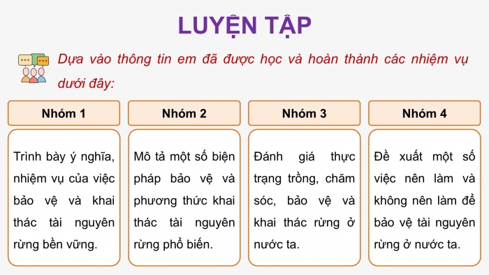 Giáo án điện tử Công nghệ 12 Lâm nghiệp - Thủy sản Kết nối Bài ôn tập chương III