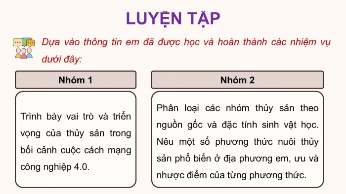 Giáo án điện tử Công nghệ 12 Lâm nghiệp - Thủy sản Kết nối Bài ôn tập chương IV